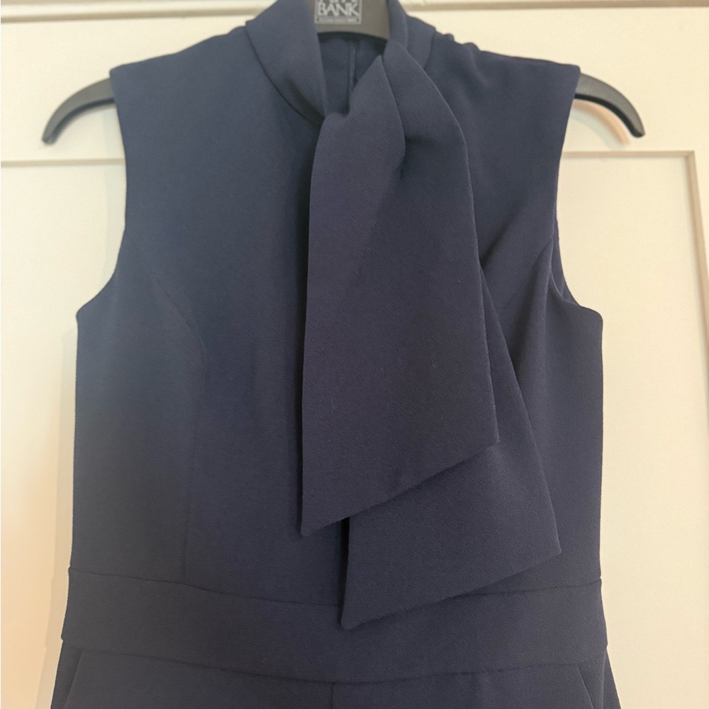 Harper Rose Navy Tie Neck Sleeveless Jumpsuit Size 0
